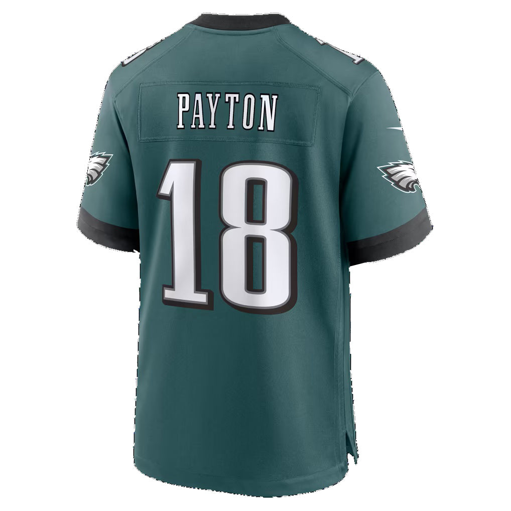 P.Eagles #18 Cole Payton Midnight Green Team Game Football jersey Fotopoulosg