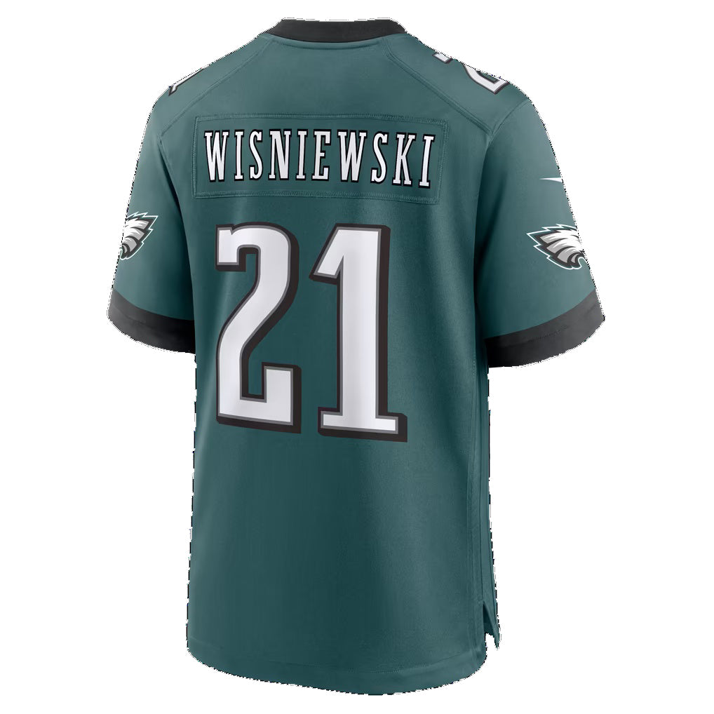 P.Eagles #21 Cole Wisniewski Midnight Green Team Game Football jersey Fotopoulosg