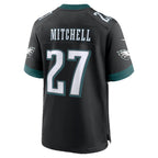 P.Eagles #27 Quinyon Mitchell Black Alternate Game Jersey Fotopoulosg