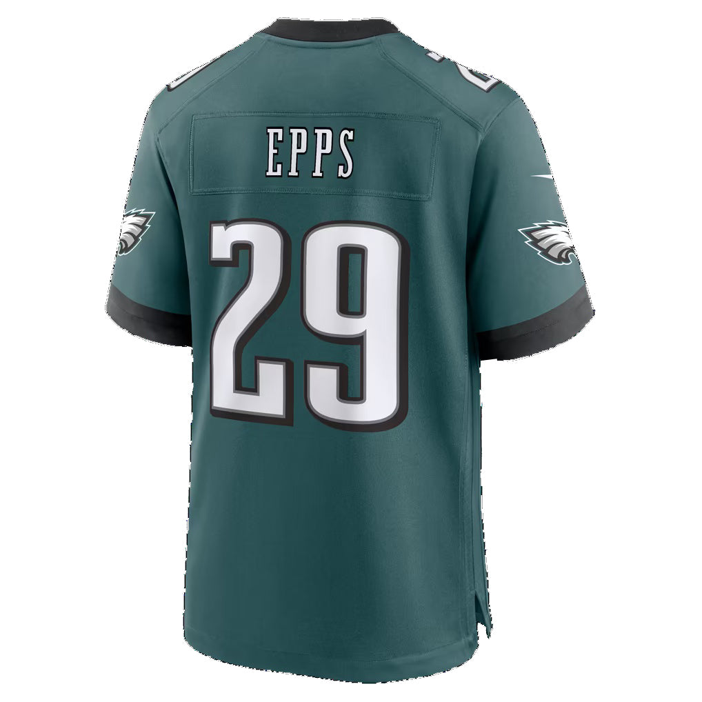 P.Eagles #29 Marcus Epps Midnight Green Team Game Football jersey Fotopoulosg