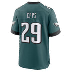 P.Eagles #29 Marcus Epps Midnight Green Team Game Football jersey Fotopoulosg