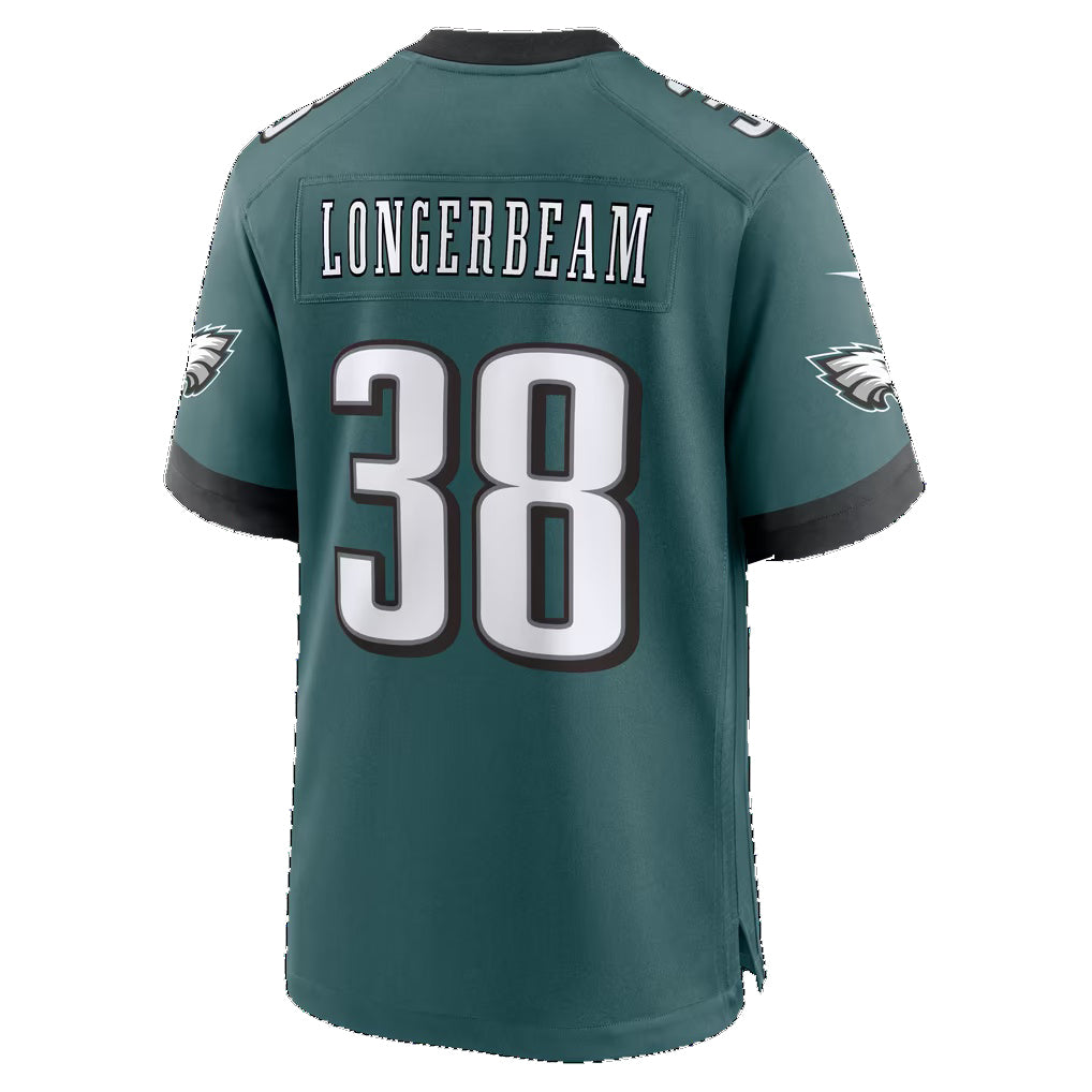 P.Eagles #38 Robert Longerbeam Midnight Green Team Game Football jersey Fotopoulosg
