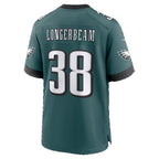 P.Eagles #38 Robert Longerbeam Midnight Green Team Game Football jersey Fotopoulosg