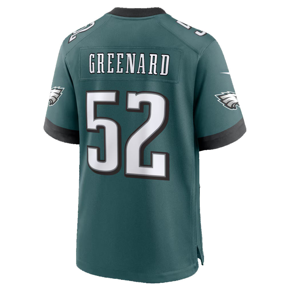 P.Eagles #52 Jonathan Greenard Midnight Green Team Game Jersey Fotopoulosg