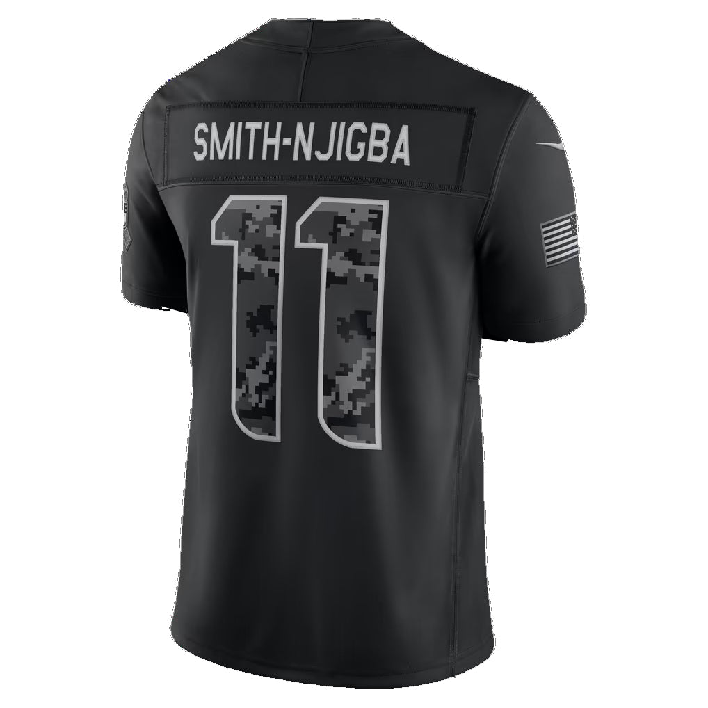 S.Seahawks #11 Jaxon Smith-Njigba Black 2026 Salute to Service Stitched Limited Football jersey Fotopoulosg