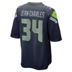 S.Seahawks #34 Shemar Jean-Charles College Navy Team Game Jersey Fotopoulosg