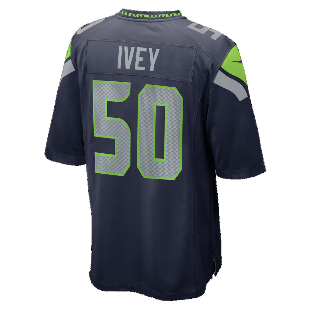 S.Seahawks #50 Jared Ivey College Navy Team Game Jersey Fotopoulosg