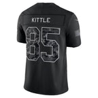 SF.49ers #85 George Kittle Black 2026 Salute to Service Stitched Limited Football jersey Fotopoulosg