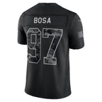 SF.49ers #97 Nick Bosa Black 2026 Salute to Service Stitched Limited Football jersey Fotopoulosg