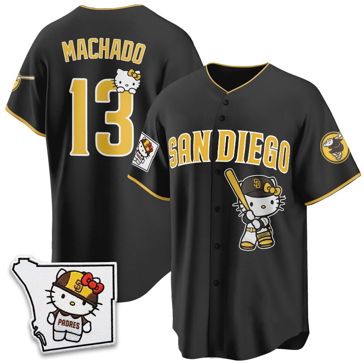San Diego Padres #13 Manny Machado Black Fotopoulosg Meow KT Vapor Limited All V2 Stitched Jersey