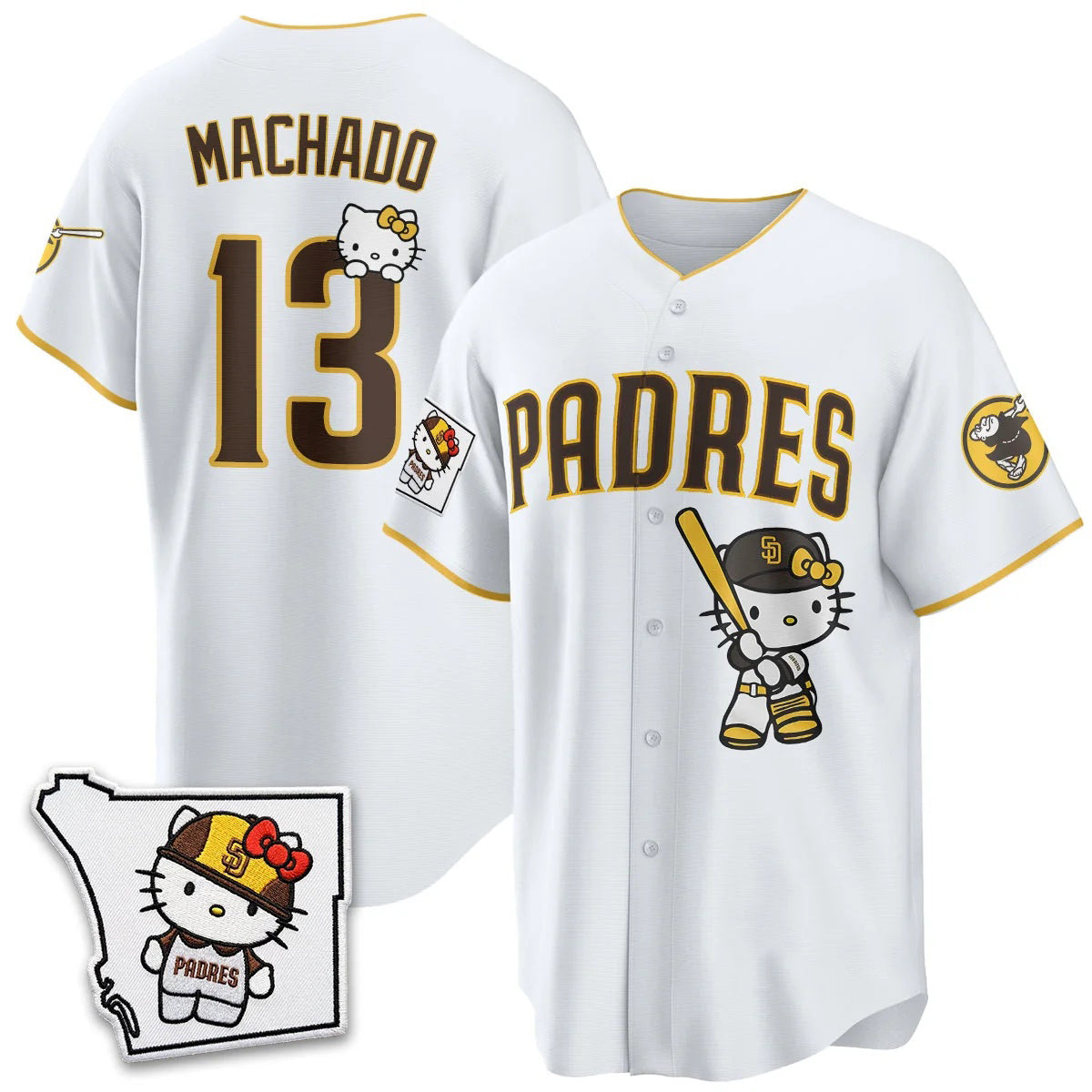 San Diego Padres #13 Manny Machado White Fotopoulosg Meow KT Vapor Limited All V2 Stitched Jersey
