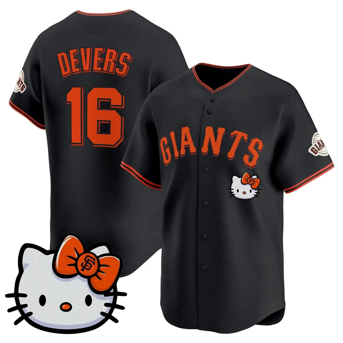 San Francisco Giant #16 Rafael Devers Black Fotopoulosg Meow KT Vapor Premier Limited All Stitched Jersey
