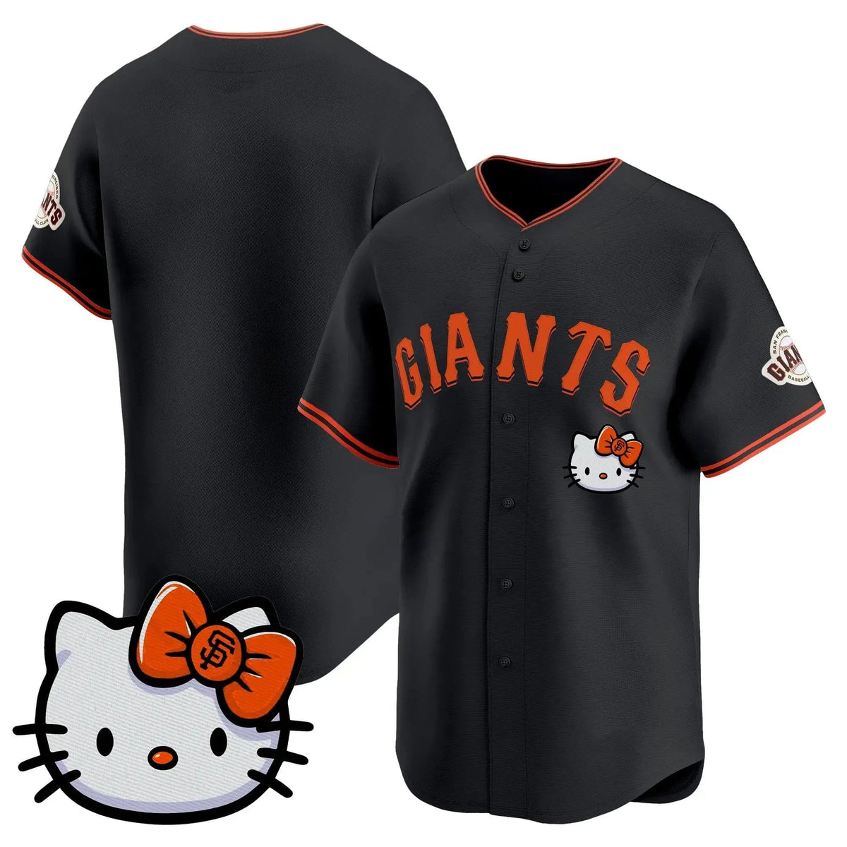 San Francisco Giant Black Fotopoulosg Meow KT Vapor Premier Limited All Stitched Jersey