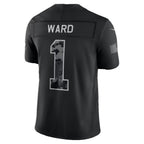 T.Titans #1 Cameron Ward Black 2026 Salute to Service Stitched Limited Football jersey Fotopoulosg