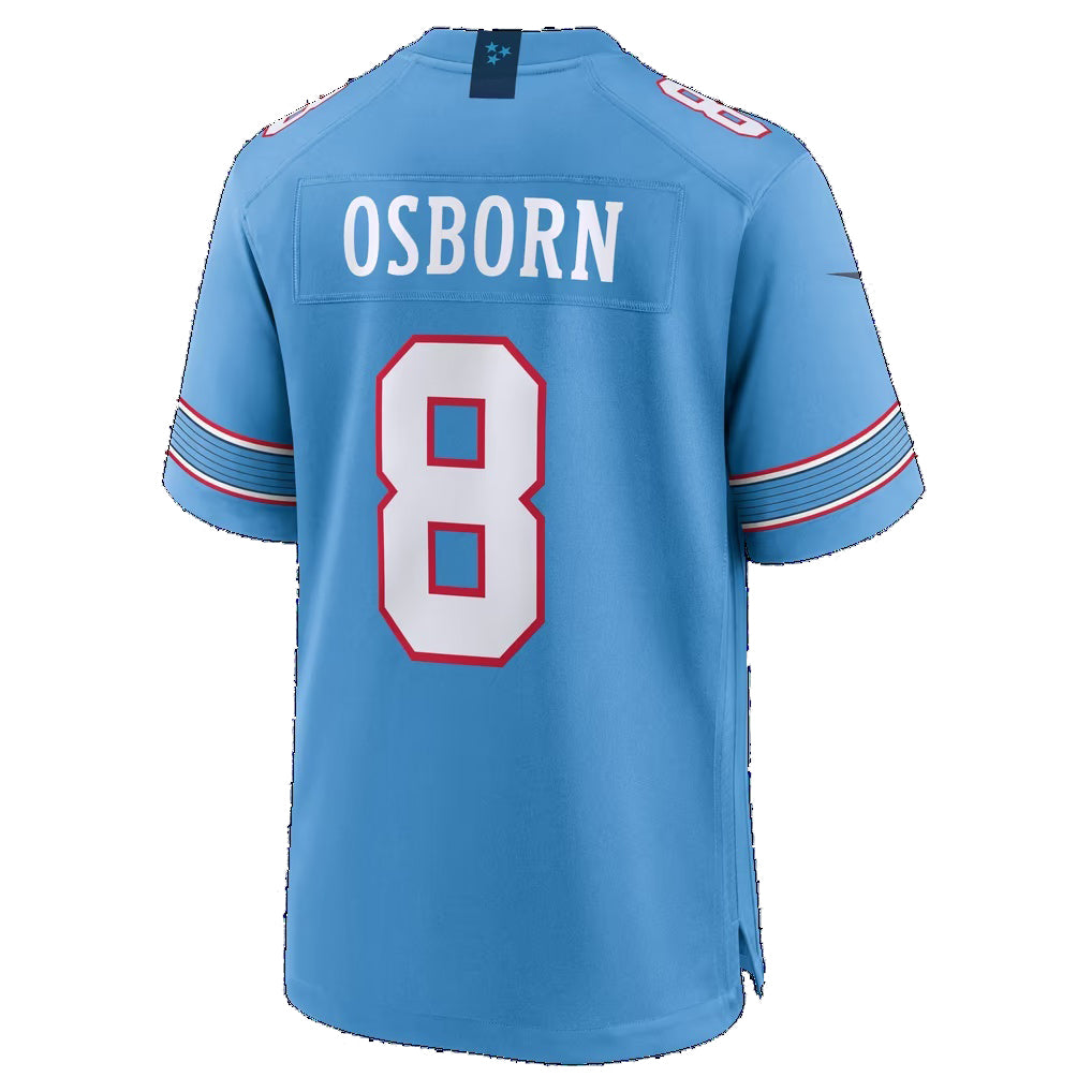 T.Titans #8 K.J. Osborn Light Blue Team Game Football jersey Fotopoulosg