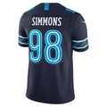 T.Titans #98 Jeffery Simmons Navy 2026 Rivalries Collection Stitched Limited Jersey Fotopoulosg
