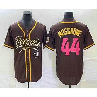 San Diego Padres #44 Joe Musgrove Brown Fotopoulosg NEW 2023 City Connect Cool Base Stitched Jersey