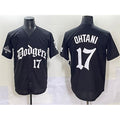 Los Angeles Dodgers #17 Shohei Ohtani Black Fotopoulosg 2025 LA Gothic Style With 2024 World Series Champions Patch Vapor Premier Limited Stitched Jersey