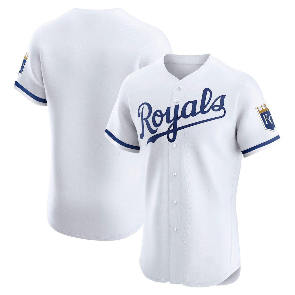 Kansas City Royals White Fotopoulosg Home Elite Jersey