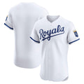Kansas City Royals White Fotopoulosg Home Elite Jersey