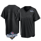Los Angeles Dodgers #16 Will Smith Player Black Fotopoulosg World Series Pitch Fashion T-shirt Stitched Jerseys
