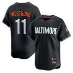 Baltimore Orioles #11 Jordan Westburg Player Black Fotopoulosg City Connect Limited Home Game Stitched Jerseys