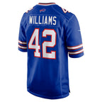 B.Bills #42 Dorian Williams Royal Fotopoulosg Home Game Jersey