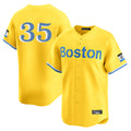 Boston Red Sox #35 Garrett Crochet Player Yellow Fotopoulosg Limited Home Game Stitched Jerseys1