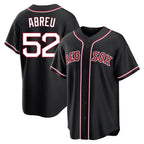 Boston Red Sox #52 Wilyer Abreu Player Black Fotopoulosg Out Home Game Stitched Jerseys
