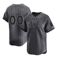 Custom New York Mets Graphite Fotopoulosg 2024 City Connect Limited Stitched Jersey