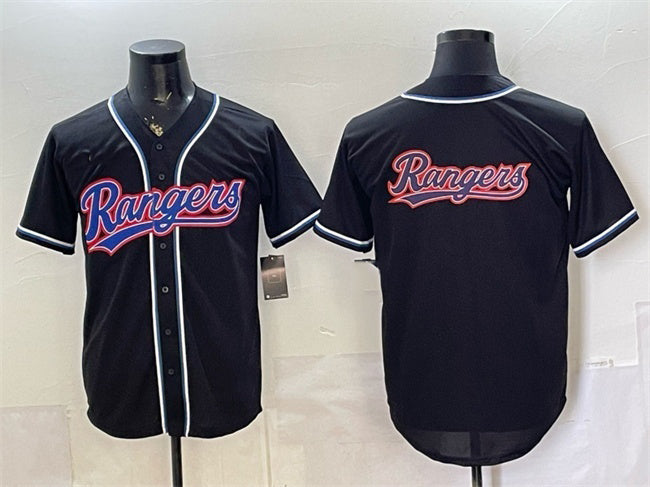 Texas Rangers Team Big Logo 2026 Fashion Replica Black Fotopoulosg Out Stitched Jersey