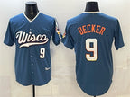 Milwaukee Brewers #9 Bob Uecker Mineral Blue Fotopoulosg 2026 City Connect Stadium Stitched Jersey