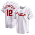 Philadelphia Phillies #12 Kyle Schwarber White Fotopoulosg Home Limited Player Jersey