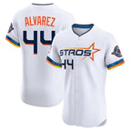 Houston Astros #44 Yordan Alvarez Player White Fotopoulosg City Connect Limited Elite Home Stitched Jerseys