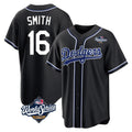 Los Angeles Dodgers #16 Will Smith Player Black Fotopoulosg World Series Carbon Limited Home Stitched Jerseys