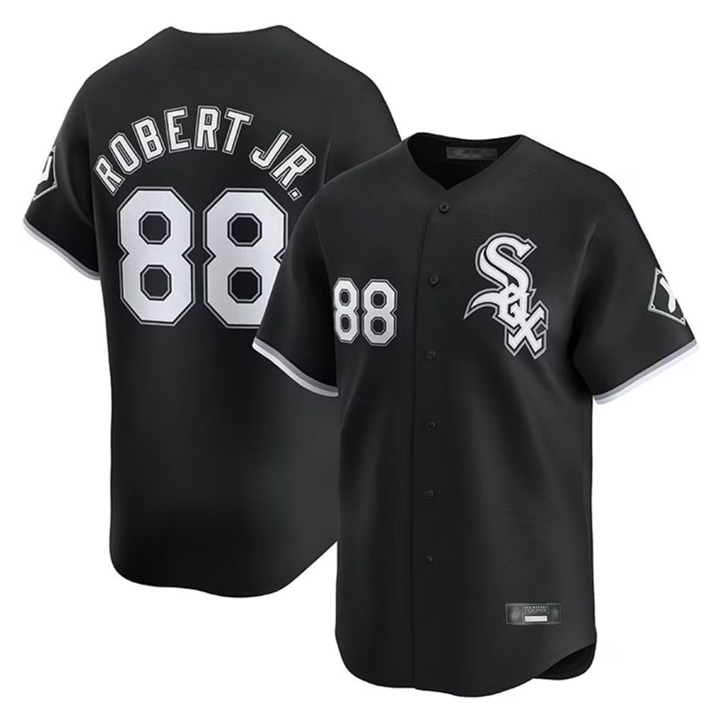Chicago White Sox #88 Luis Robert Jr Player Black Fotopoulosg Limited Home Stitched Jerseys