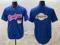 Los Angeles Dodgers Team Big Logo Royal Fotopoulosg Hello Kitty Night Stitched Jersey