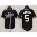 Los Angeles Dodgers #5 Freddie Freeman Black Fotopoulosg Cool Base With Patch Stitched Jersey