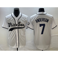 Chicago White Sox #7 Tim Anderson White Fotopoulosg Cool Base Stitched Jersey