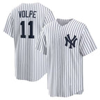 New York Yankees #11 Anthony Volpe White Fotopoulosg Home Replica Player Jersey