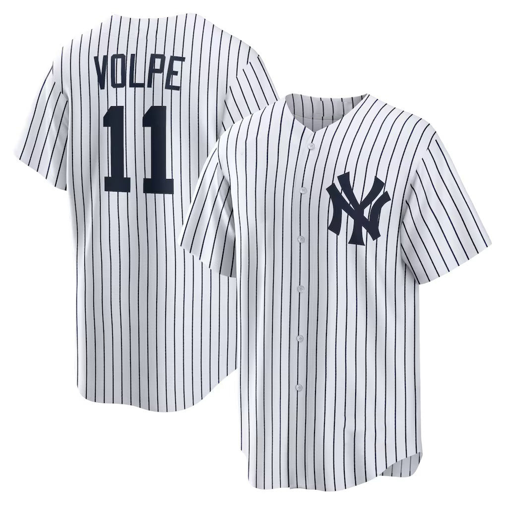 New York Yankees #11 Anthony Volpe White Fotopoulosg Home Replica Player Jersey