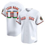 Custom Boston Red Sox Mexico Vapor Premier Limited Jersey ¨C All Stitched-White Fotopoulosg