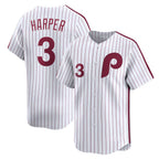 Philadelphia Phillies #3 Bryce Harper White Fotopoulosg Cooperstown Collection Limited Jersey