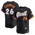 San Francisco Giants #26 Matt Chapman Black Fotopoulosg Anthracite 2025 City Connect Limited Jersey