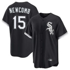 Chicago White Sox #15 Sean Newcomb Player Black Fotopoulosg Home Game Stitched Jerseys