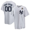 Custom New York Yankees Active Player White Fotopoulosg 2024 World Series Cool Base Stitched Jersey