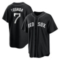 Boston Red Sox #7 Masataka Yoshida Player Black Fotopoulosg Home Game Stitched Jerseys