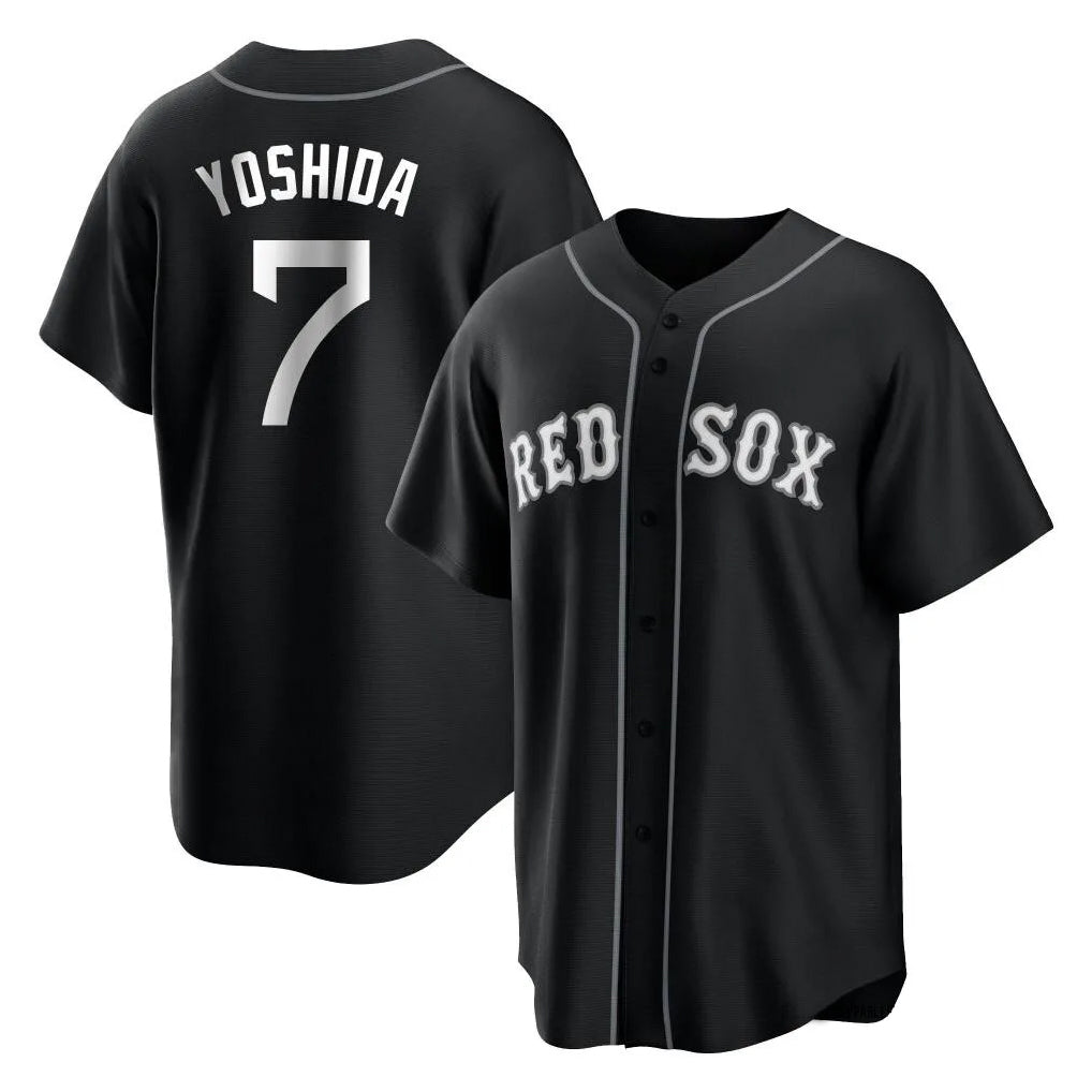 Boston Red Sox #7 Masataka Yoshida Player Black Fotopoulosg Home Game Stitched Jerseys
