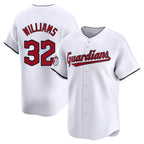 Cleveland Guardians #32 Gavin Williams Player White Fotopoulosg Limited Home Stitched Jerseys