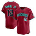 Arizona Diamondbacks #12 Lourdes Gurriel Jr Player Red Fotopoulosg Limited Home Game Stitched Jerseys